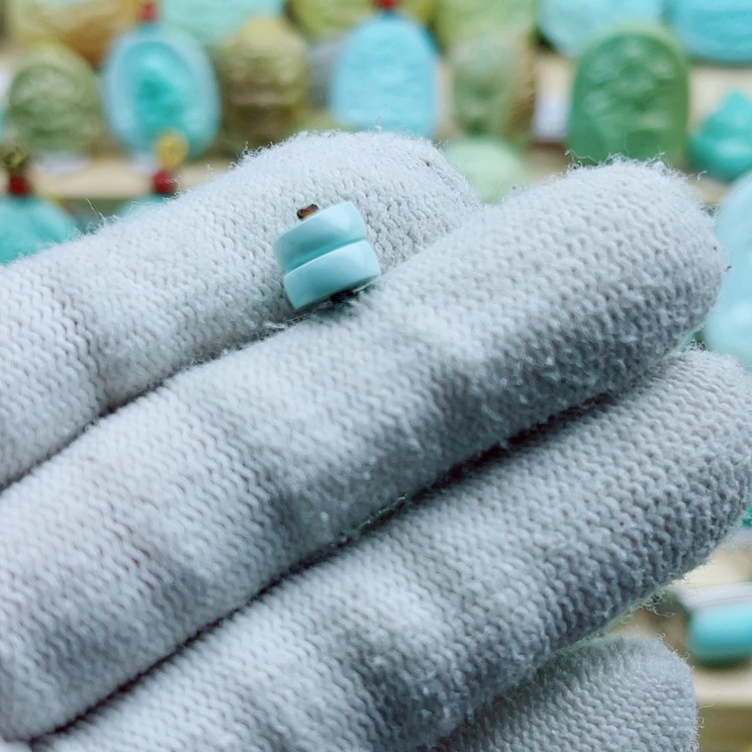 绿松石未镶嵌珠宝奇石7.5mm