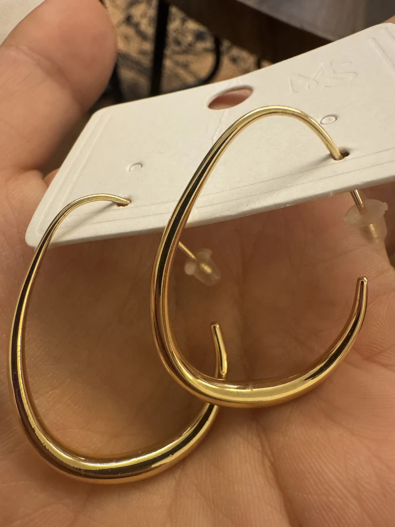 Halka   新款铜合金耳饰修饰脸型简约大水滴爆款百搭