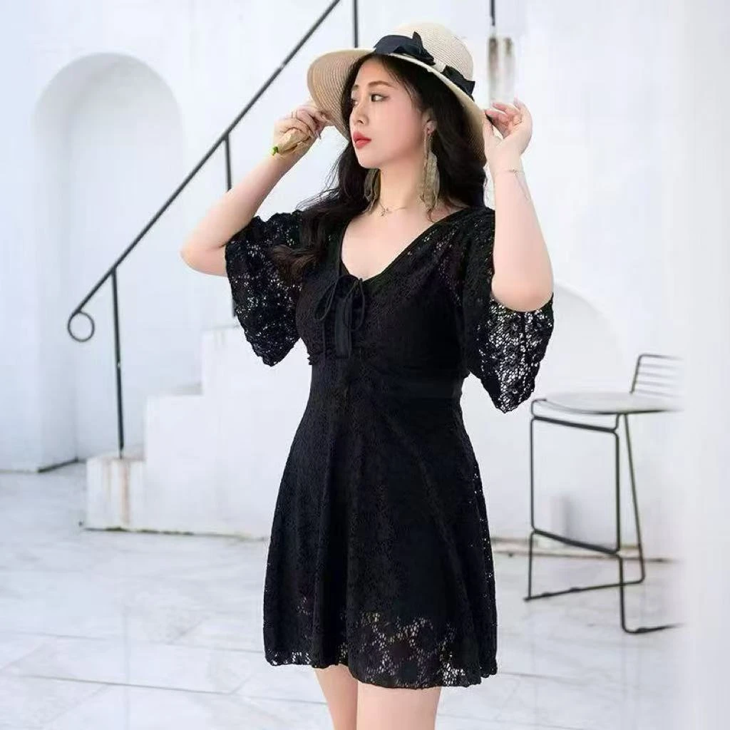 XPP  加肥300斤泳衣性感遮肚显瘦胖mm泡温泉网红泳装平角裤277