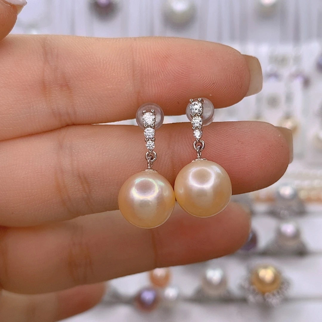 淡水珍珠银S925镶嵌颈饰