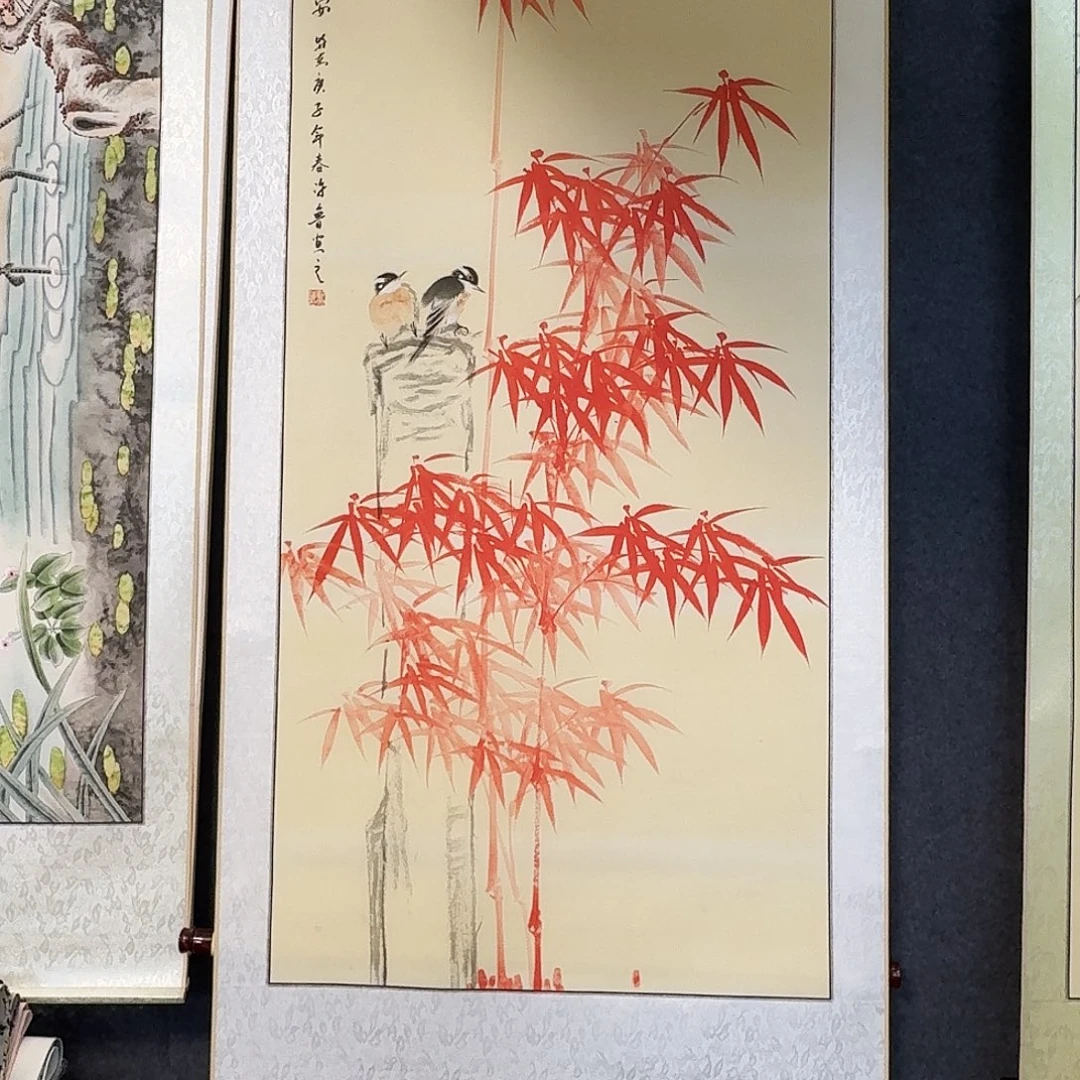 纯手绘国画作品好看四尺