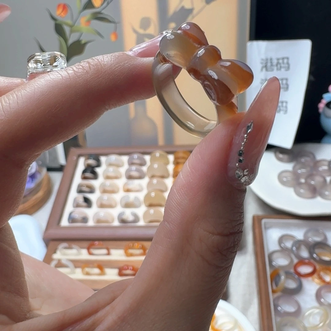 未镶嵌戒指玛瑙/玉髓580港16