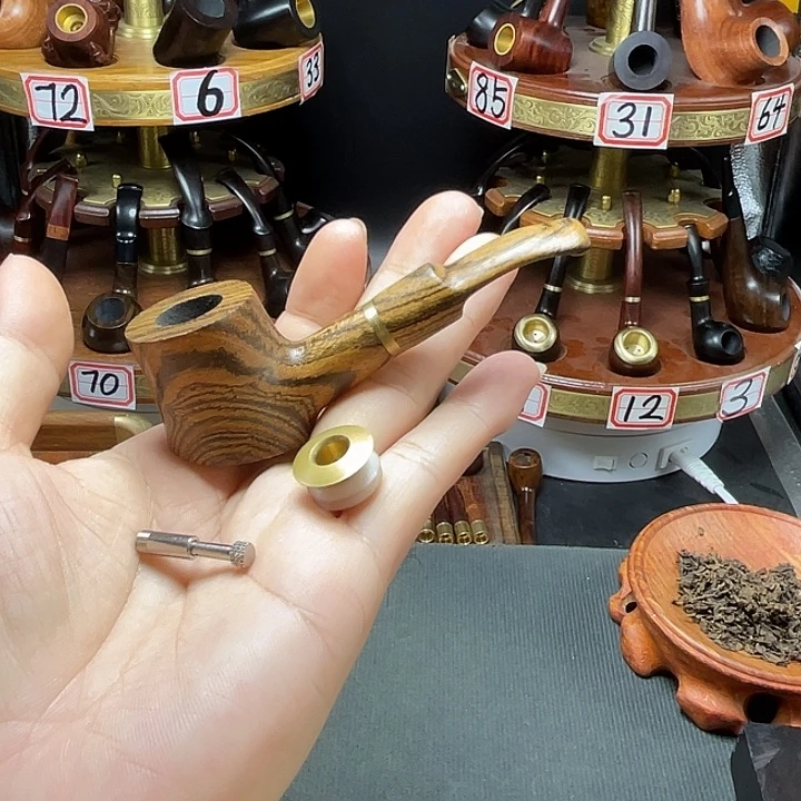 5黄花梨炭层三用小锤子弯斗