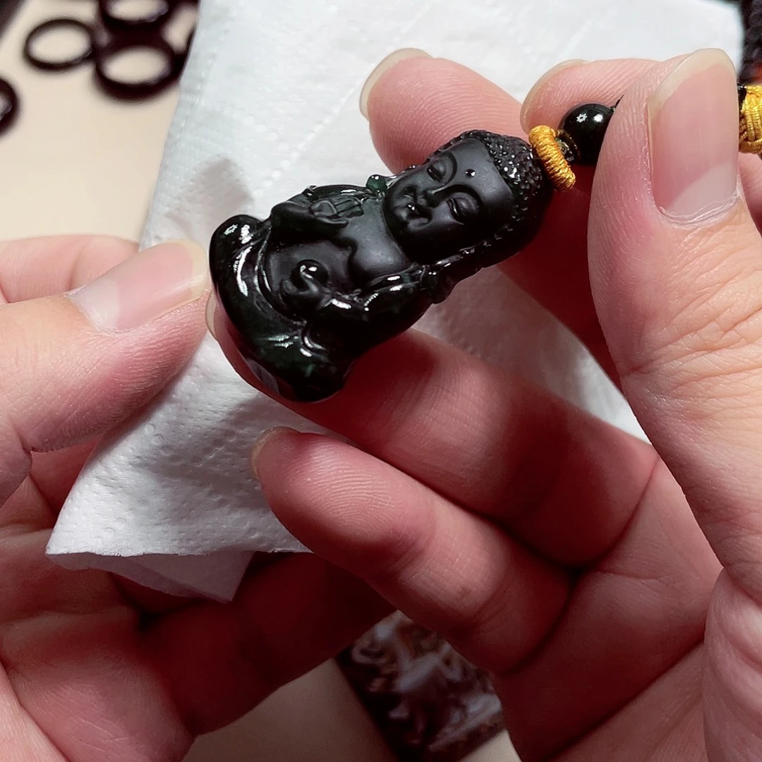 翡翠未镶嵌颈饰先鉴后发一物一证