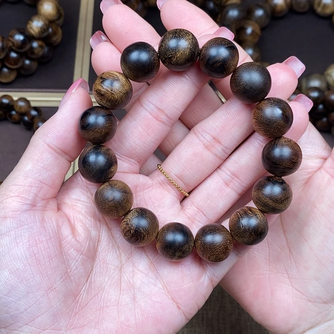 沉香手串越南芽庄白棋缨子瘤疤沉水