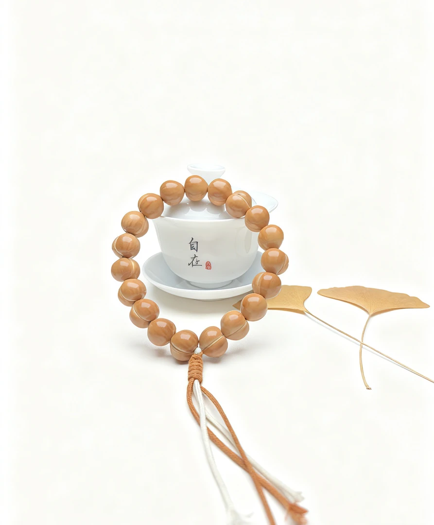 【山月藏珍】全品无暇屁桃 光面小肥臀猴头核桃精雕全品屁桃手持