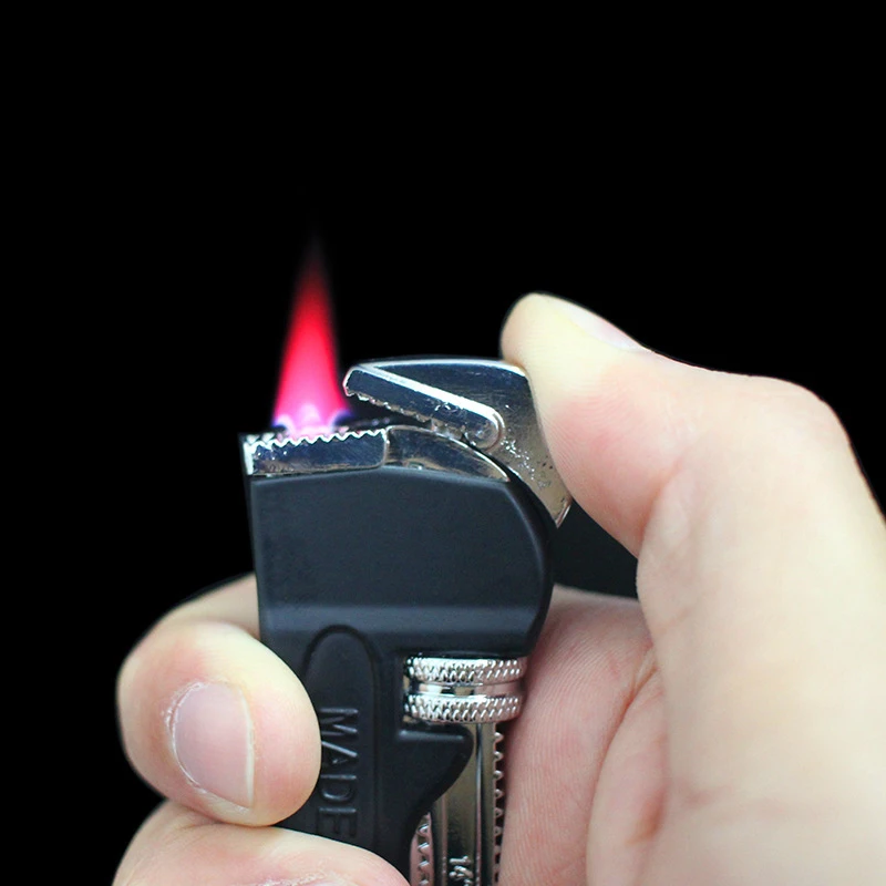 (小火火机）迷你管钳模型防风金属可打火机个性创意