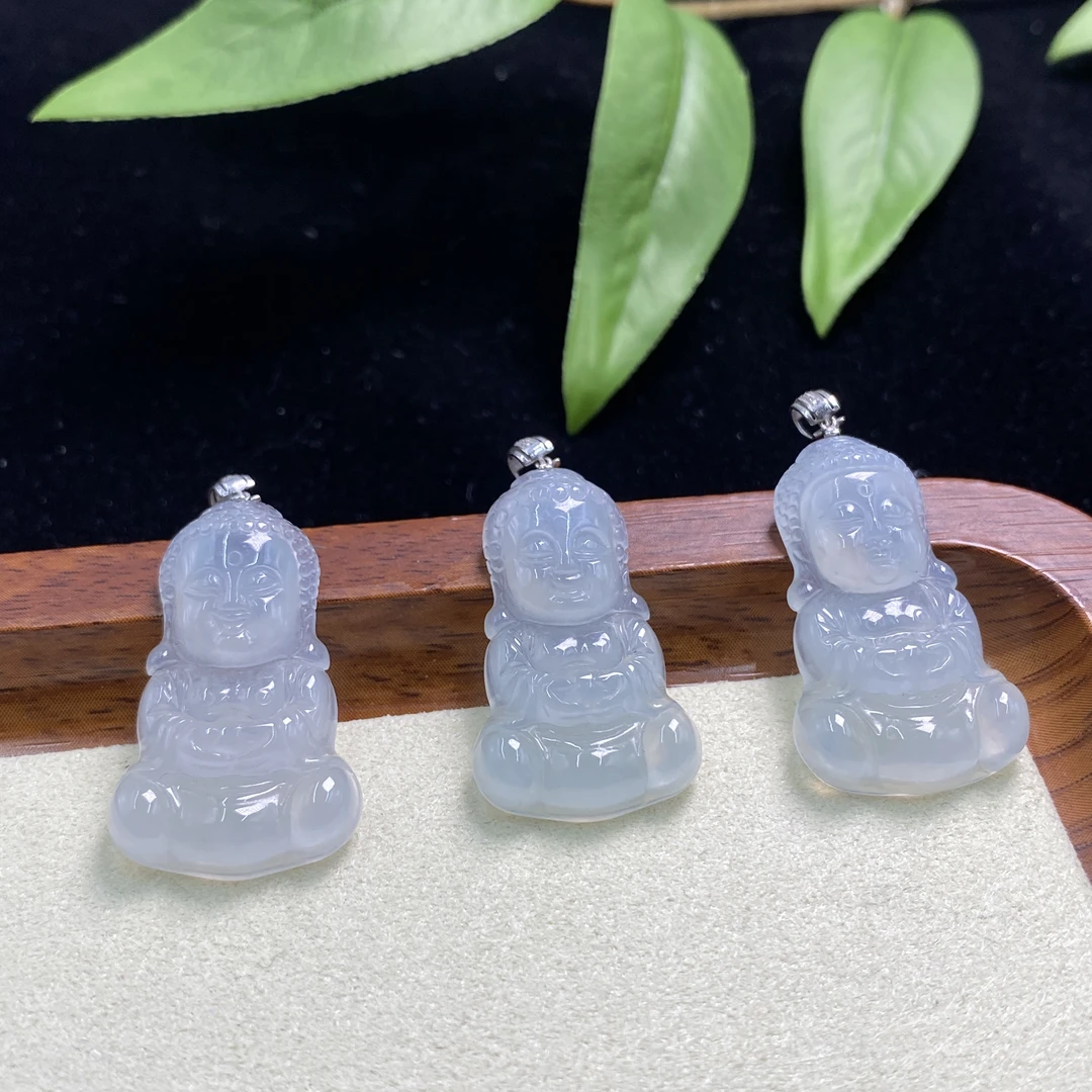 思懿手镯之家18K翡翠宝宝佛约28*17*5mm-50368-MC-多样性发一芊芊