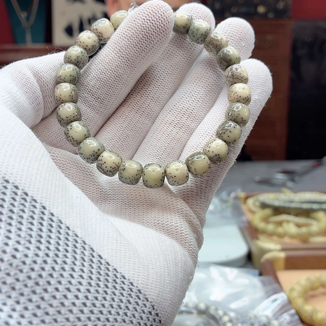 星月菩提手串98，玉化，185号