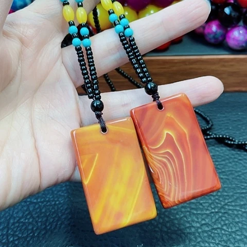 玛瑙未镶嵌手饰无事牌