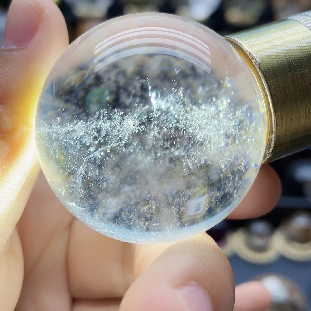 未镶嵌珠宝半成品水晶天然白水晶41.3mm