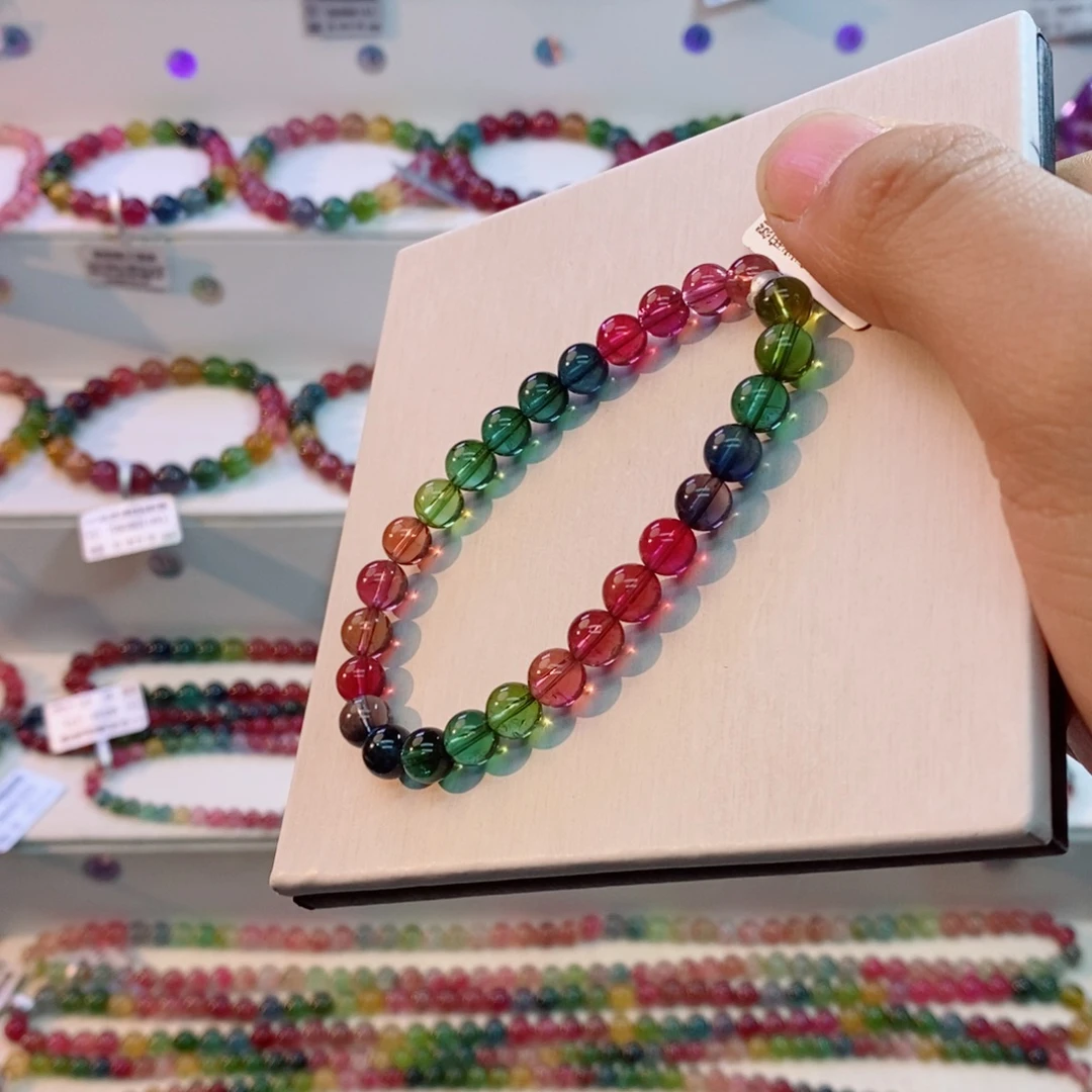 未镶嵌手串碧玺多样性发一条