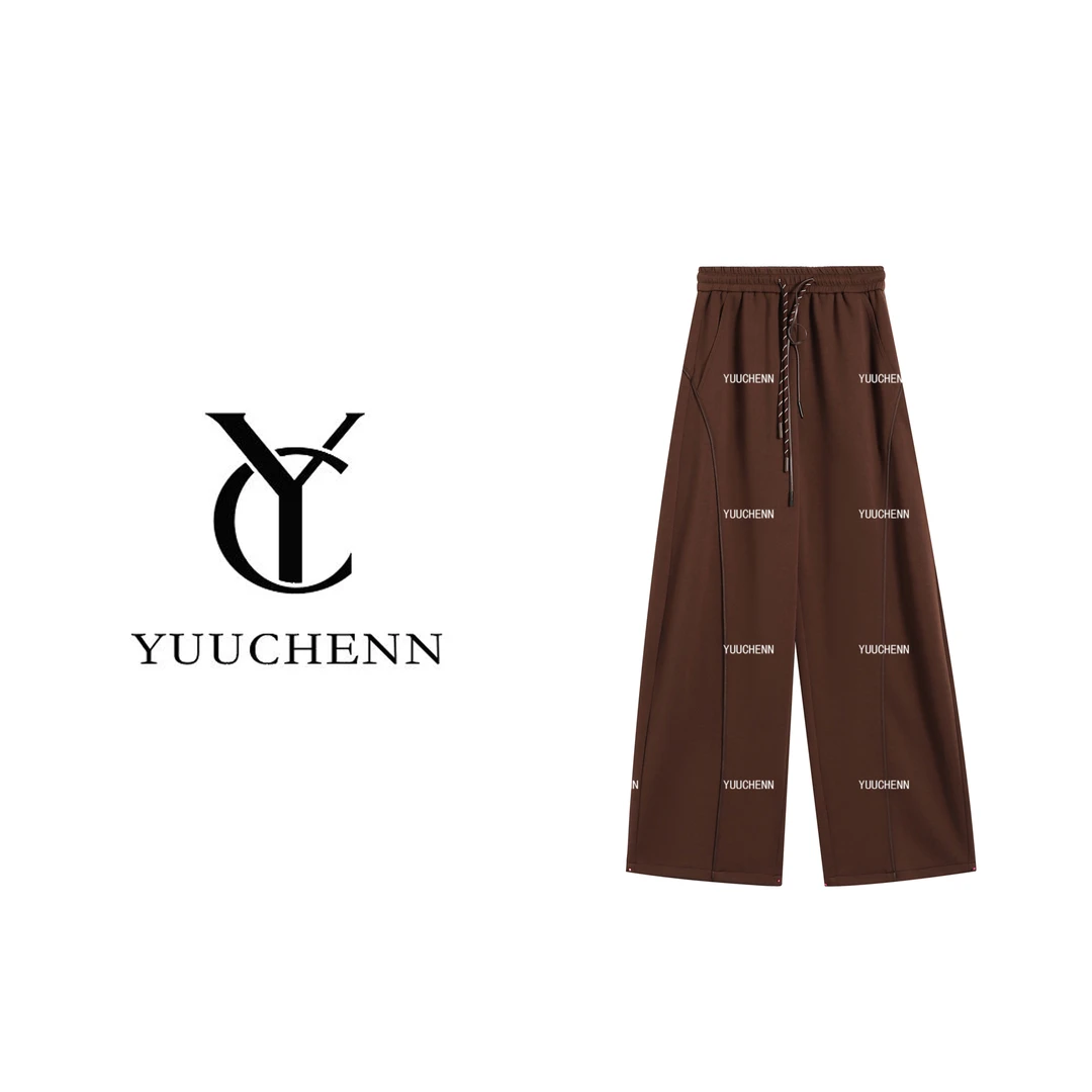 YUUCHENN 松紧腰休闲裤女高腰秋冬长裤女JYY-LXY-067
