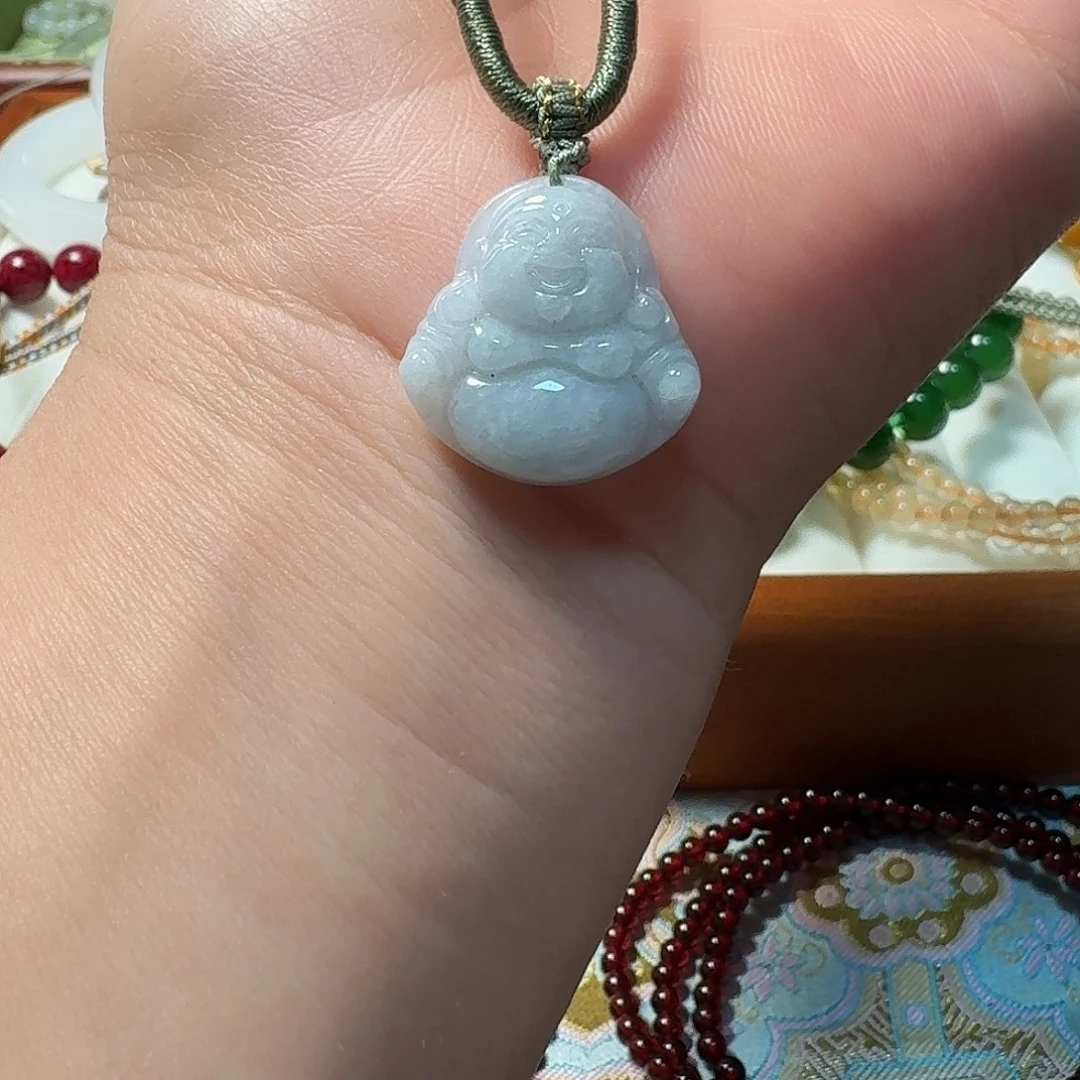 翡翠未镶嵌颈饰纯天然翡翠A货福利款佛公挂件孤品捡漏