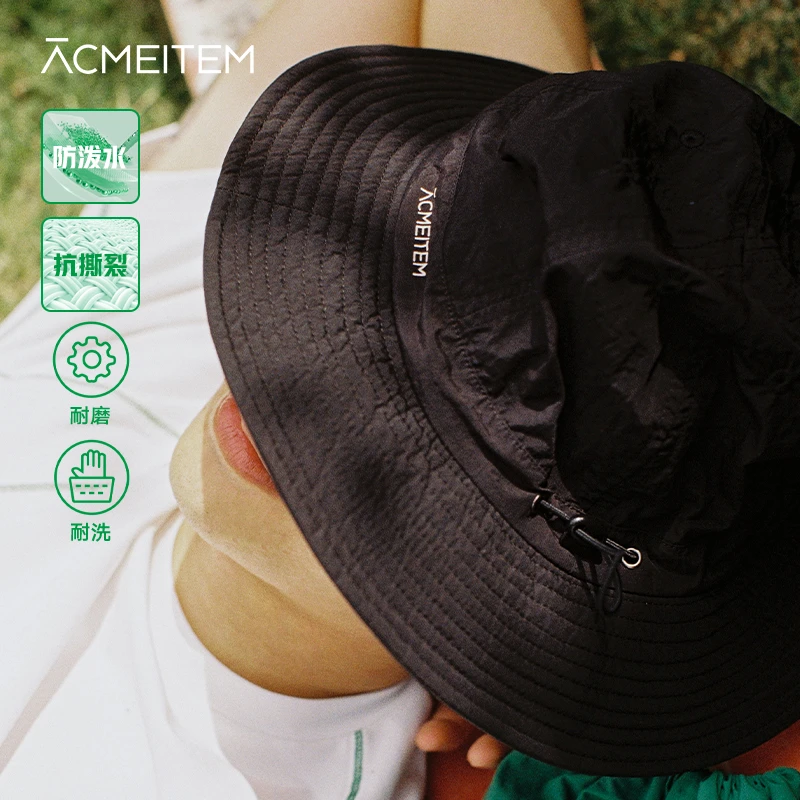 ACMEITEM爱棵米 夏亲子户外防泼水渔夫帽耐洗耐磨可调节帽子男女