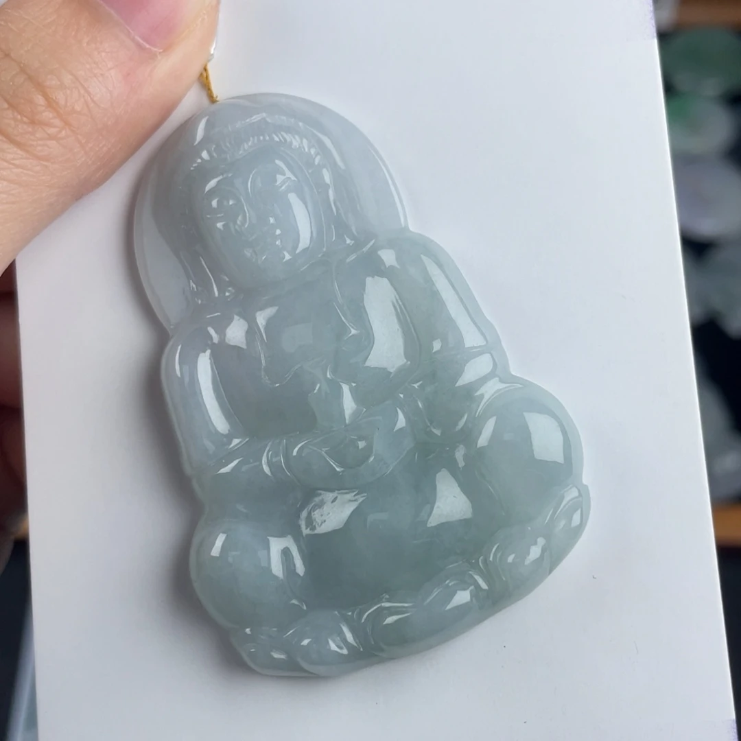 颈饰未镶嵌翡翠观音