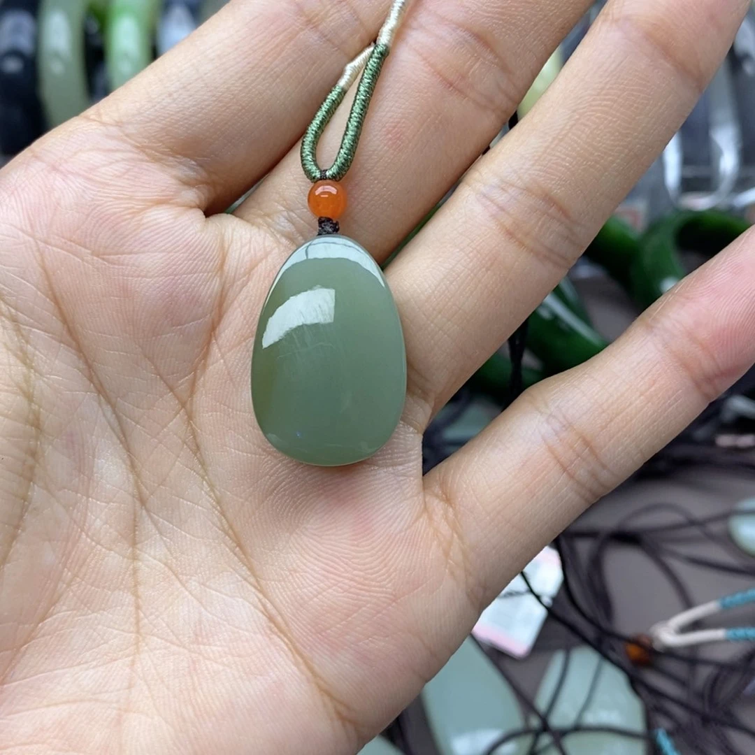 和田玉吊坠(不含链)未镶嵌紫*