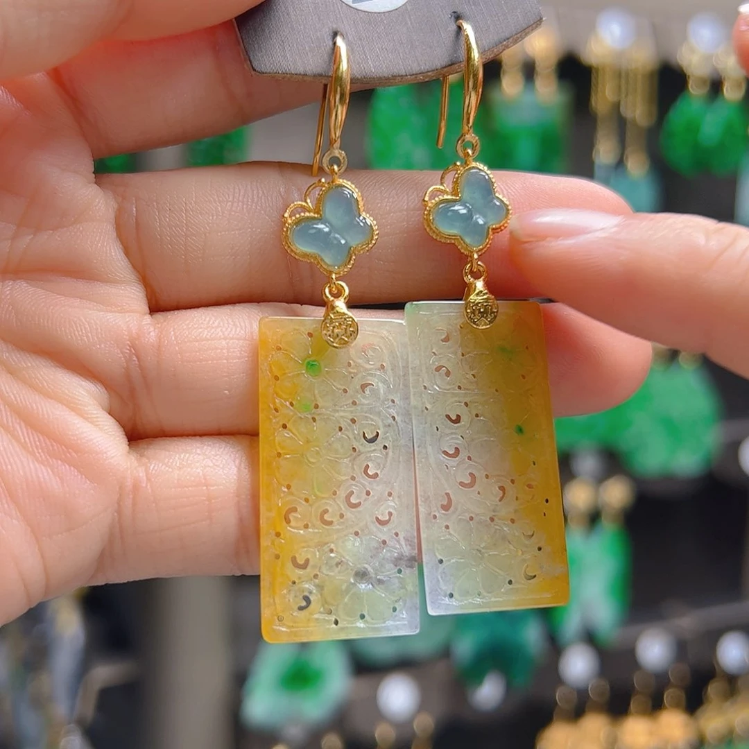 未镶嵌翡翠耳饰翡翠