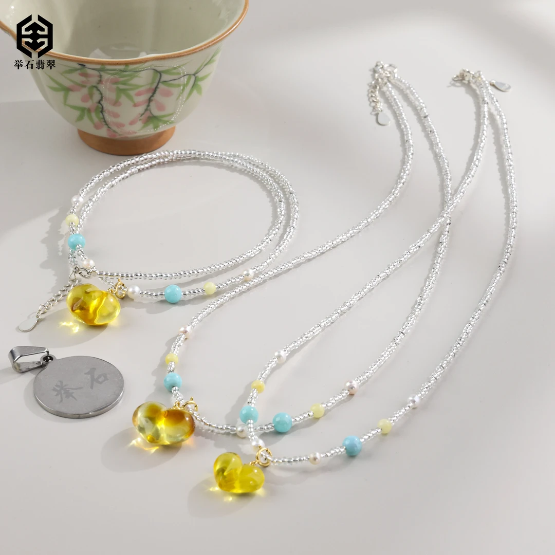 【举石臻品】TH1125-222-3琥珀吊坠（一件/多样性发）O
