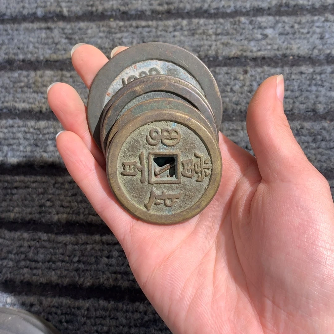 铜嫑*花钱手工翻砂铸造现代工艺品