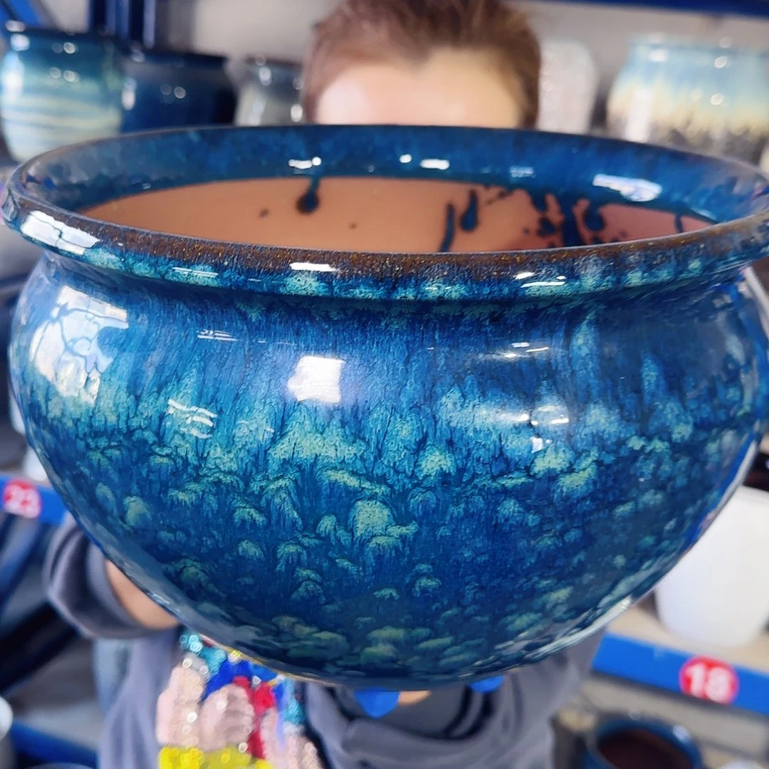 紫砂花盆高20口30