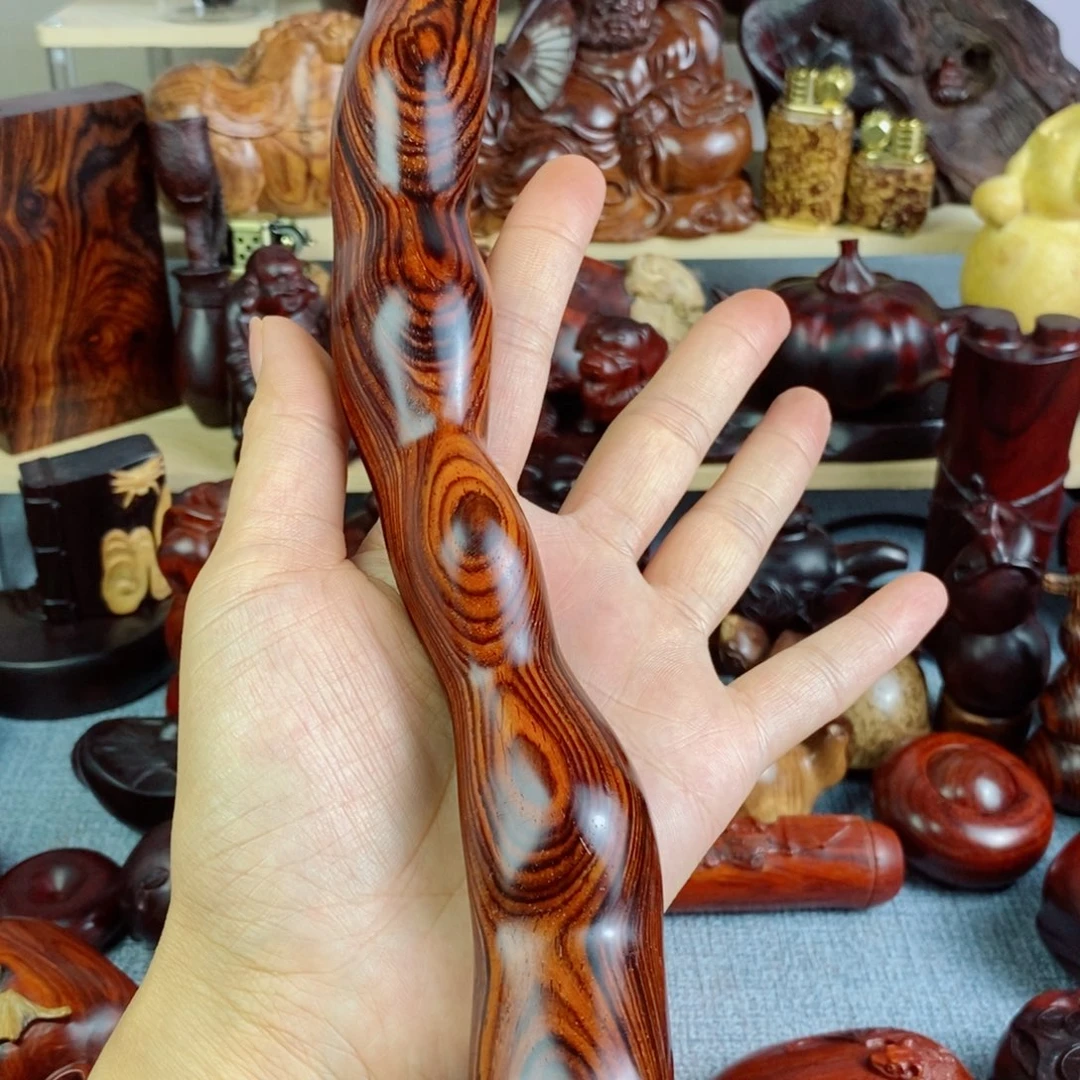 檀香木微凹黄檀豆角手把件