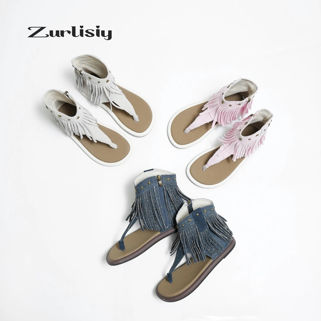 2025春夏上新原创首发罗马凉鞋敲软敲舒适防滑软底轻便女凉鞋5L81