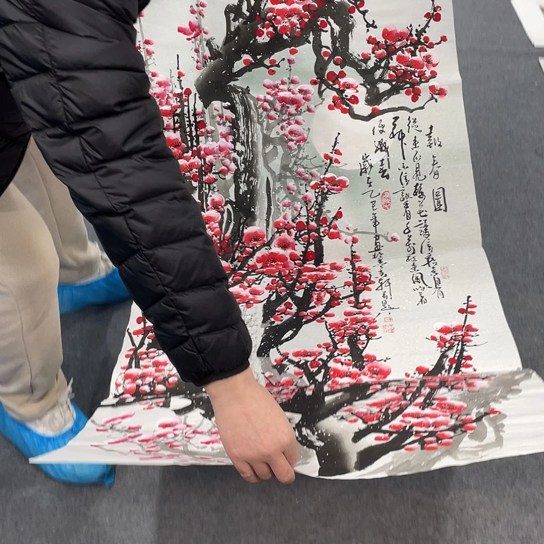 国画今天上午国画作品展示