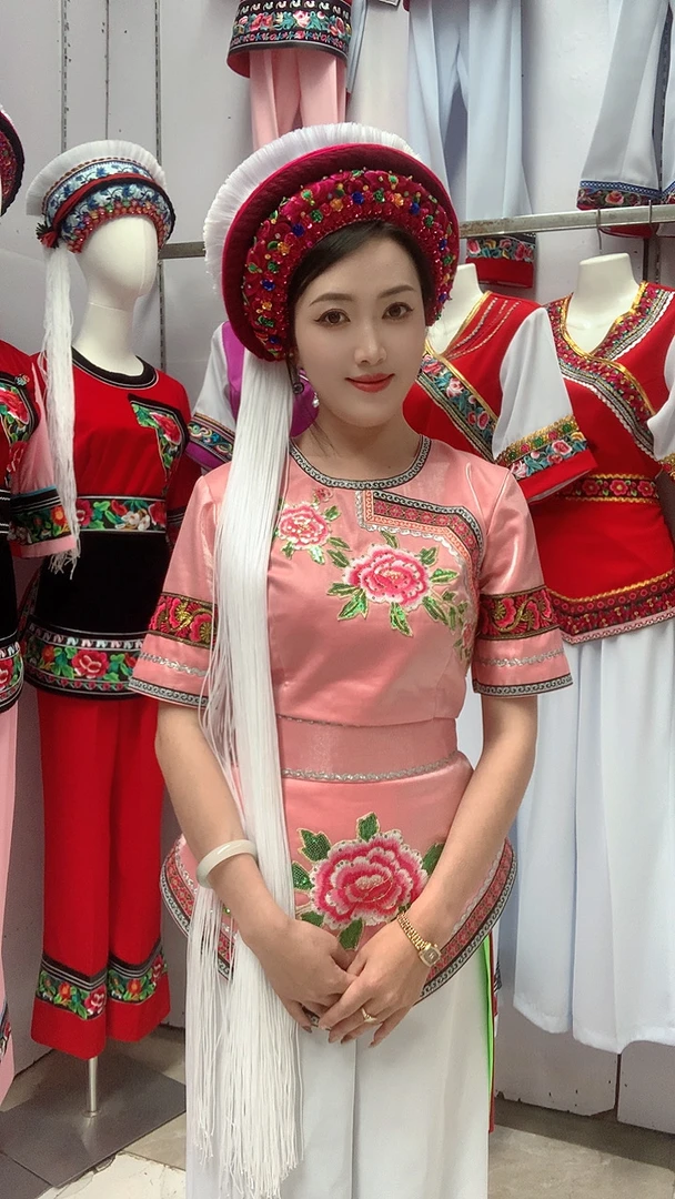 大理白族服重工刺绣联系客服备注身高体重定制不退不换