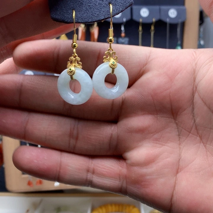 未镶嵌翡翠耳饰耳饰