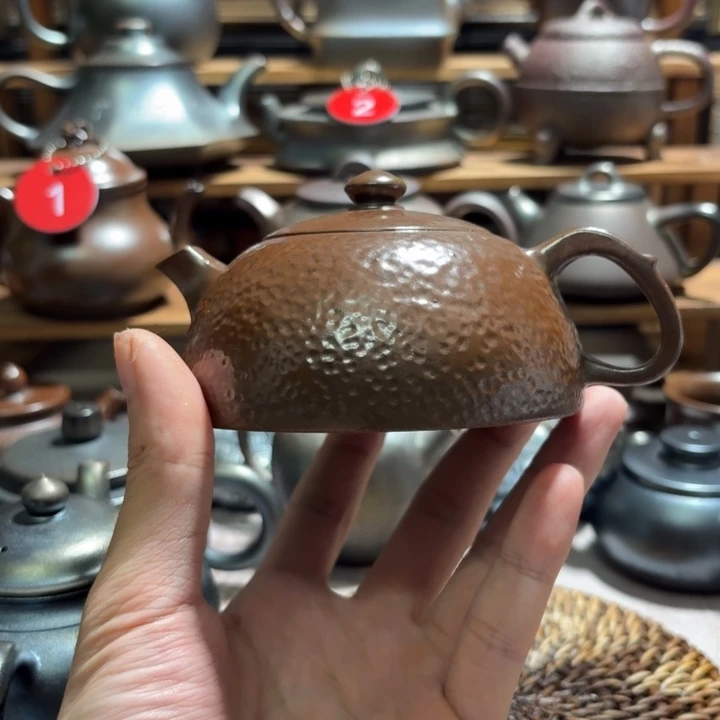 壶庄诚柴烧坭兴陶壶200（