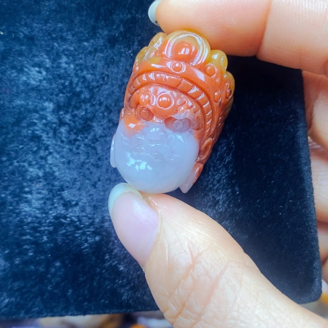 未镶嵌石英质玉（黄龙玉）吊坠(不含链)