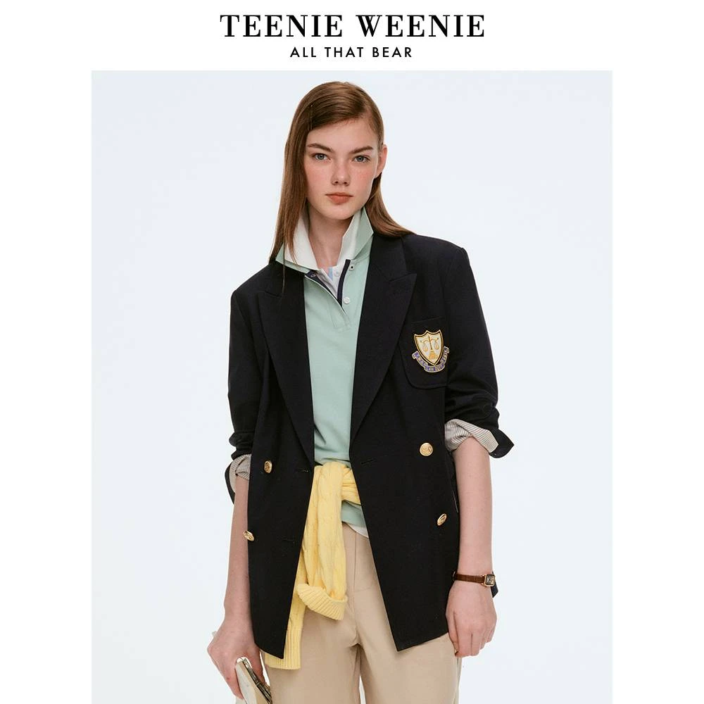 【达人专属】TeenieWeenie小熊西装外套学院双排扣西服TTJK255203I