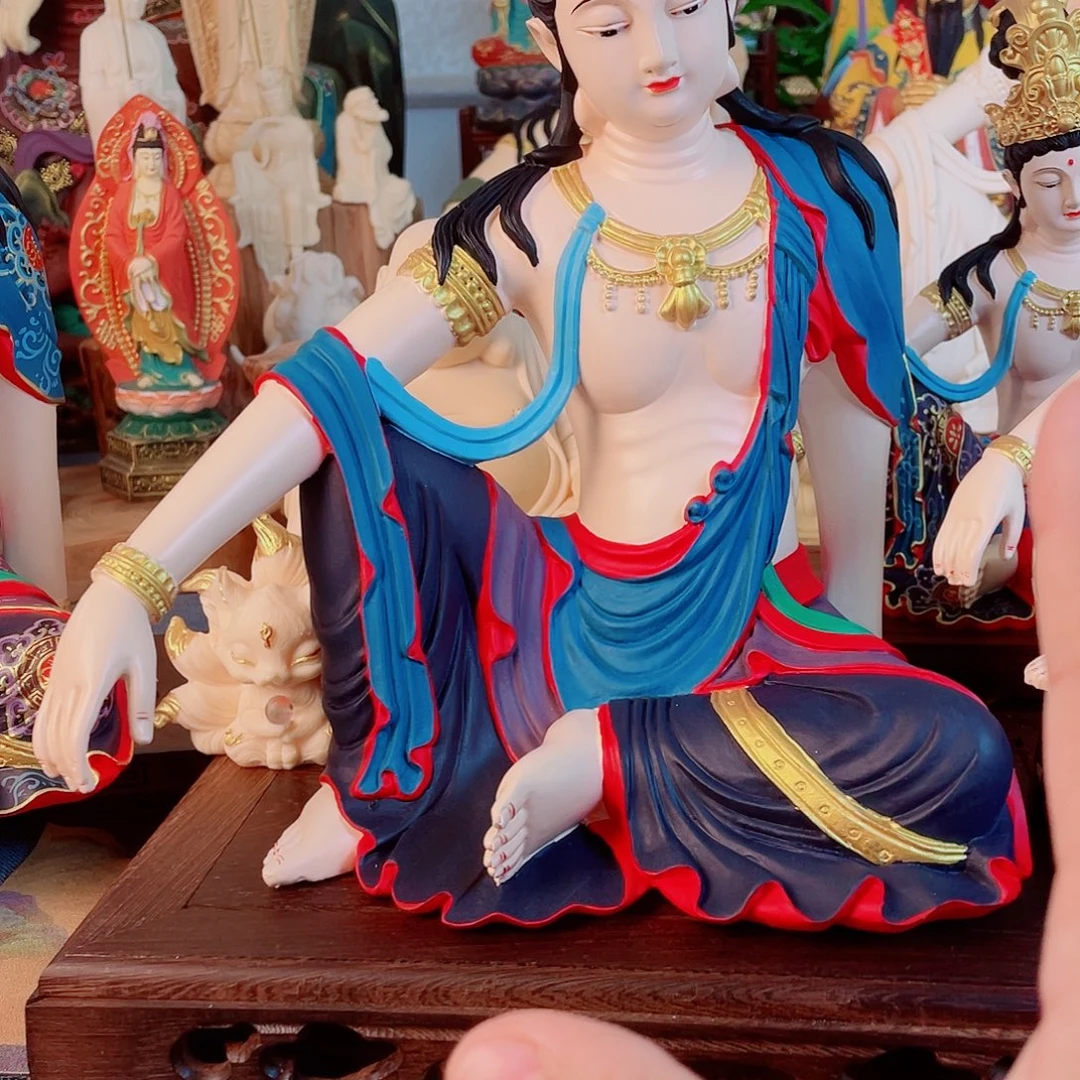 ᥫ***꒱石材自在观音摆件30