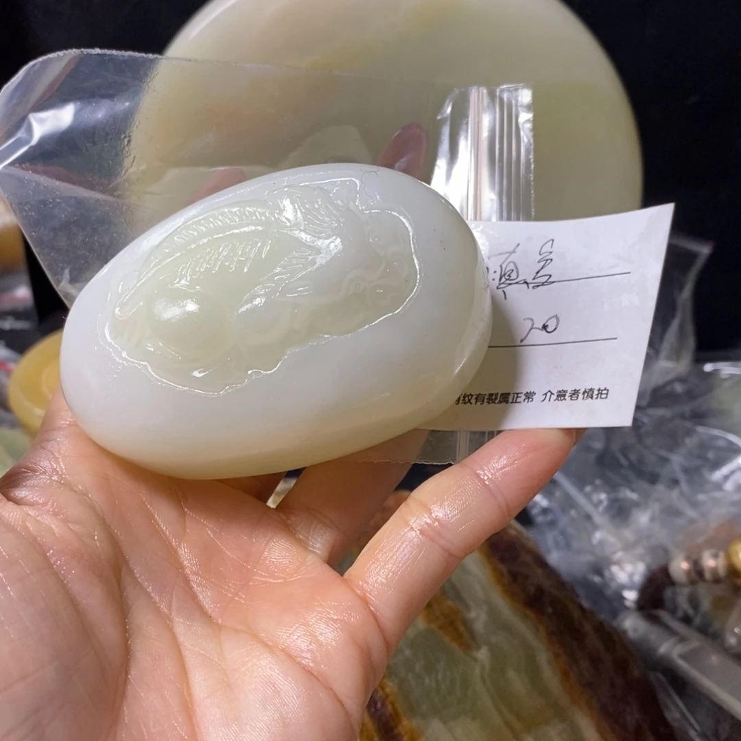 石材真**生古青石手把件