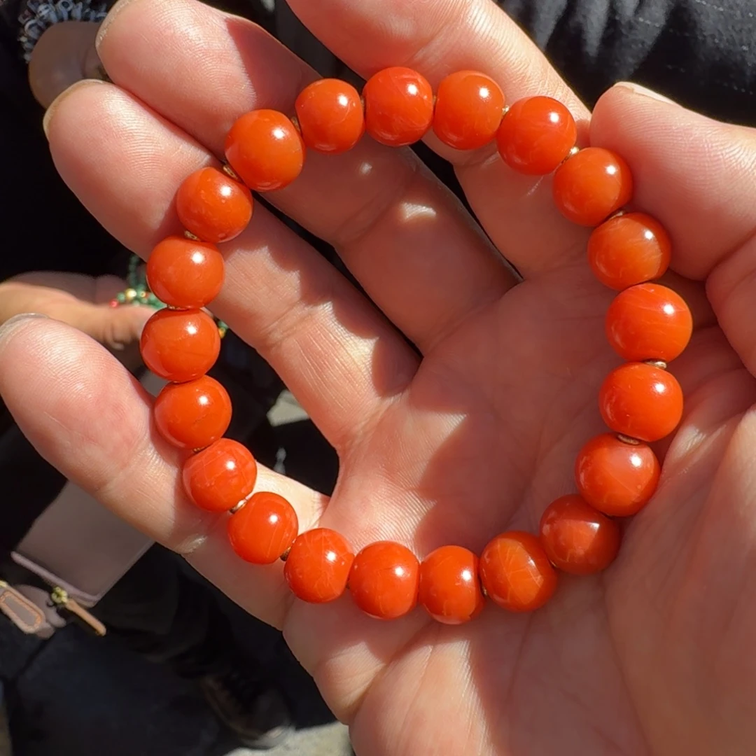 南红玛瑙未镶嵌颈饰