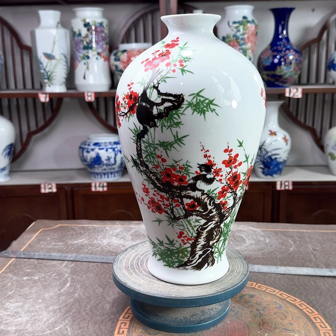 陶摆件景德镇陶瓷梅花