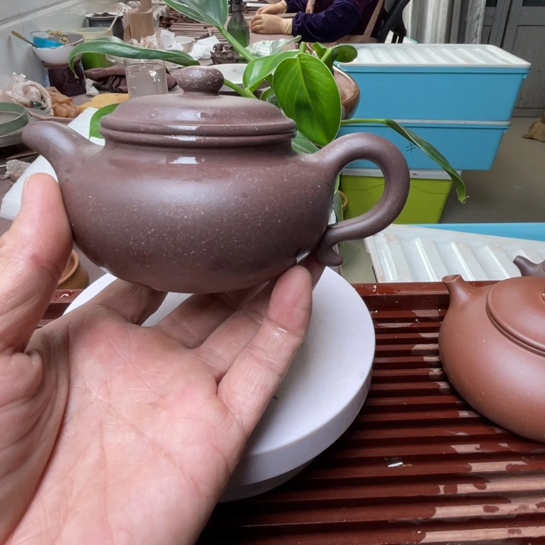 茶壶紫砂天青仿古一个