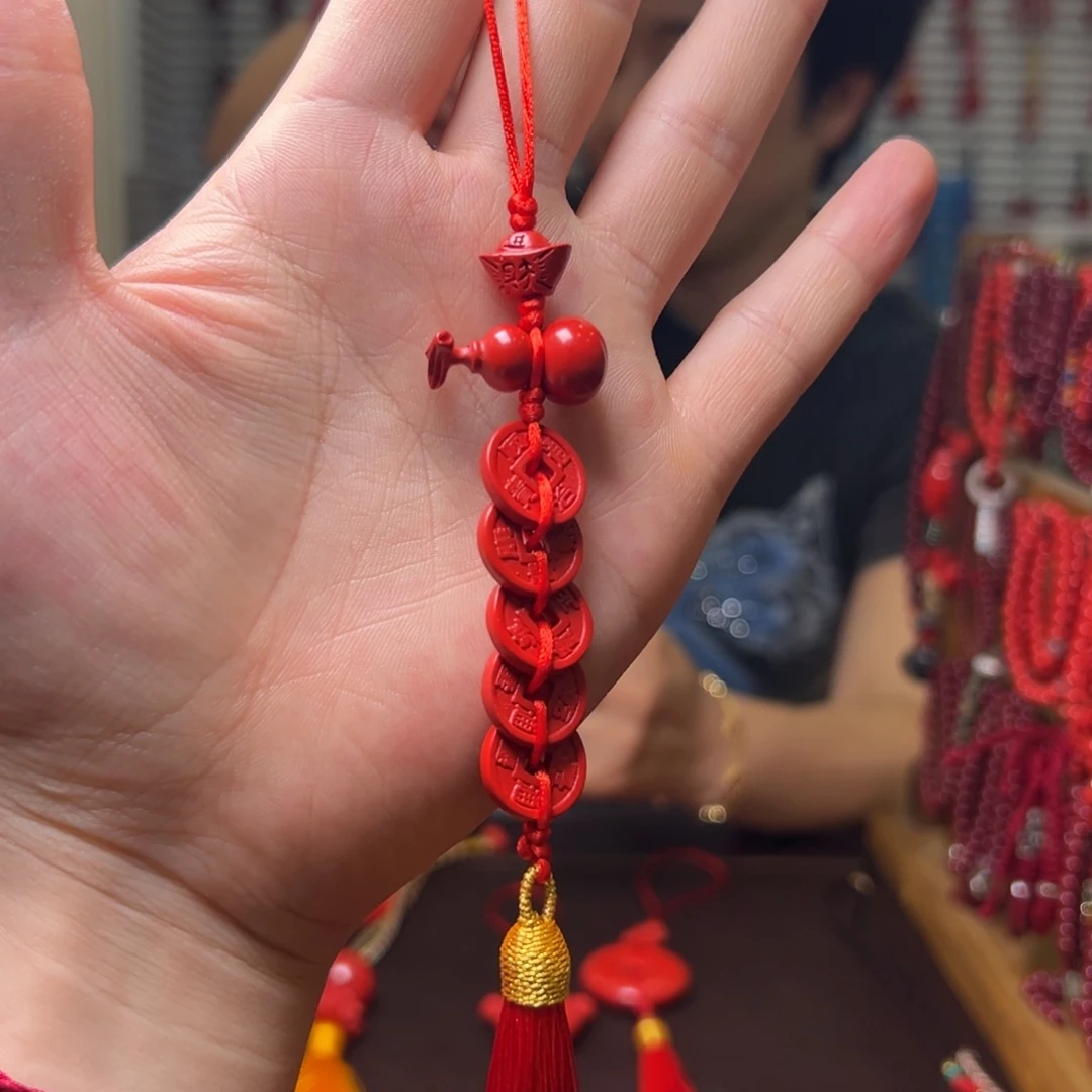 天然辰砂朱砂挂件