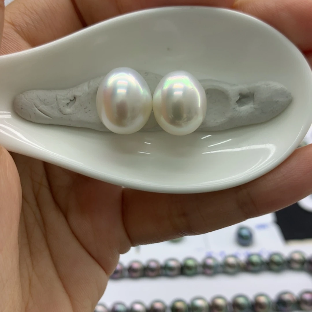 海水珍珠裸珠12+对珠