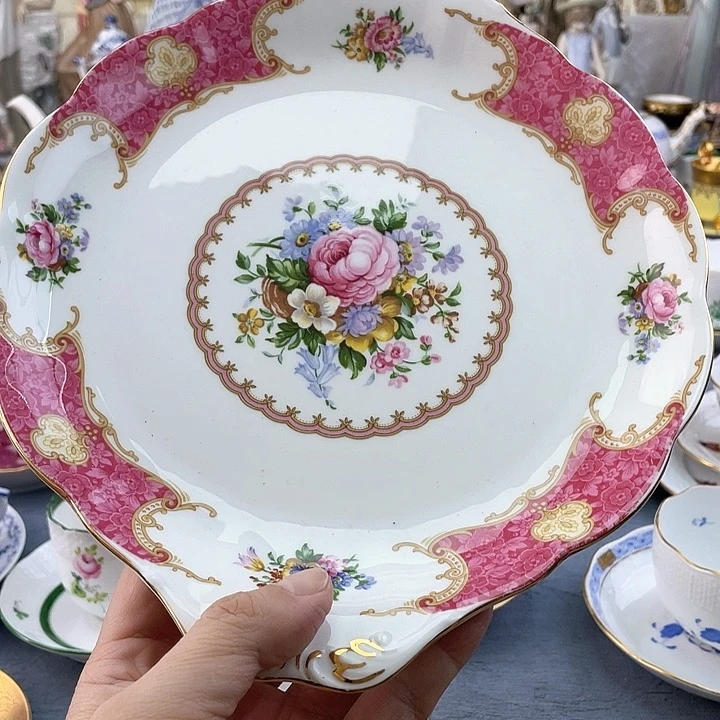 中古欧瓷咖啡杯小房子