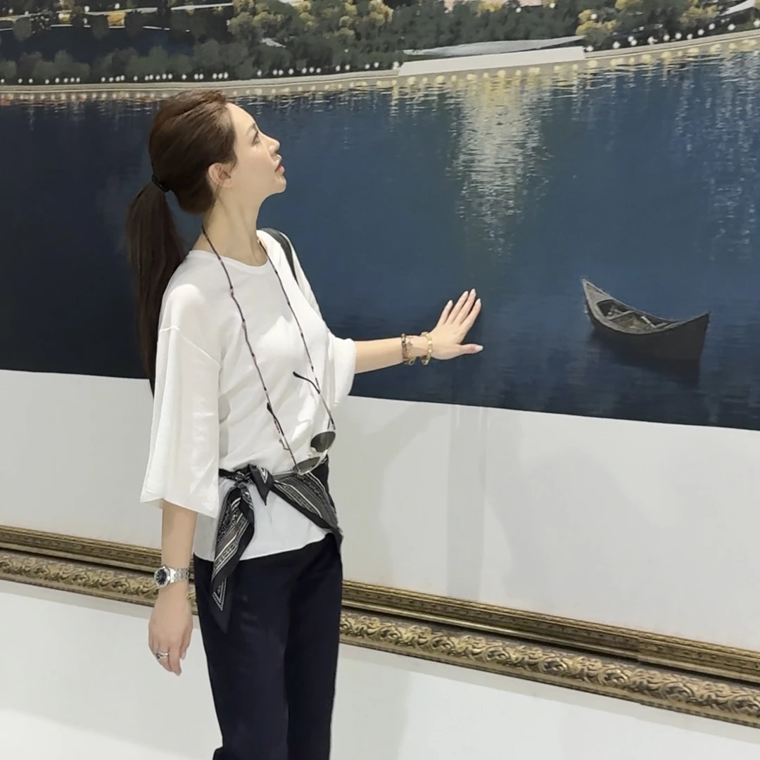 王嬛嬛MsLime25年新款【廓形】进口棉双色T恤 HD2C0385