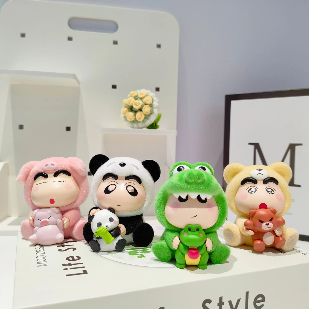 【拆袋】植绒蜡笔小新公仔车载摆件手办玩具