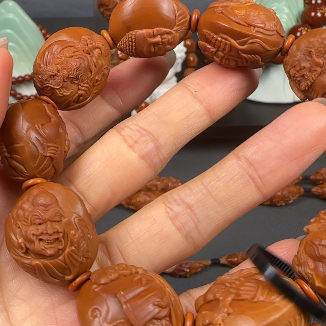 吊坠橄榄核铁核18罗汉