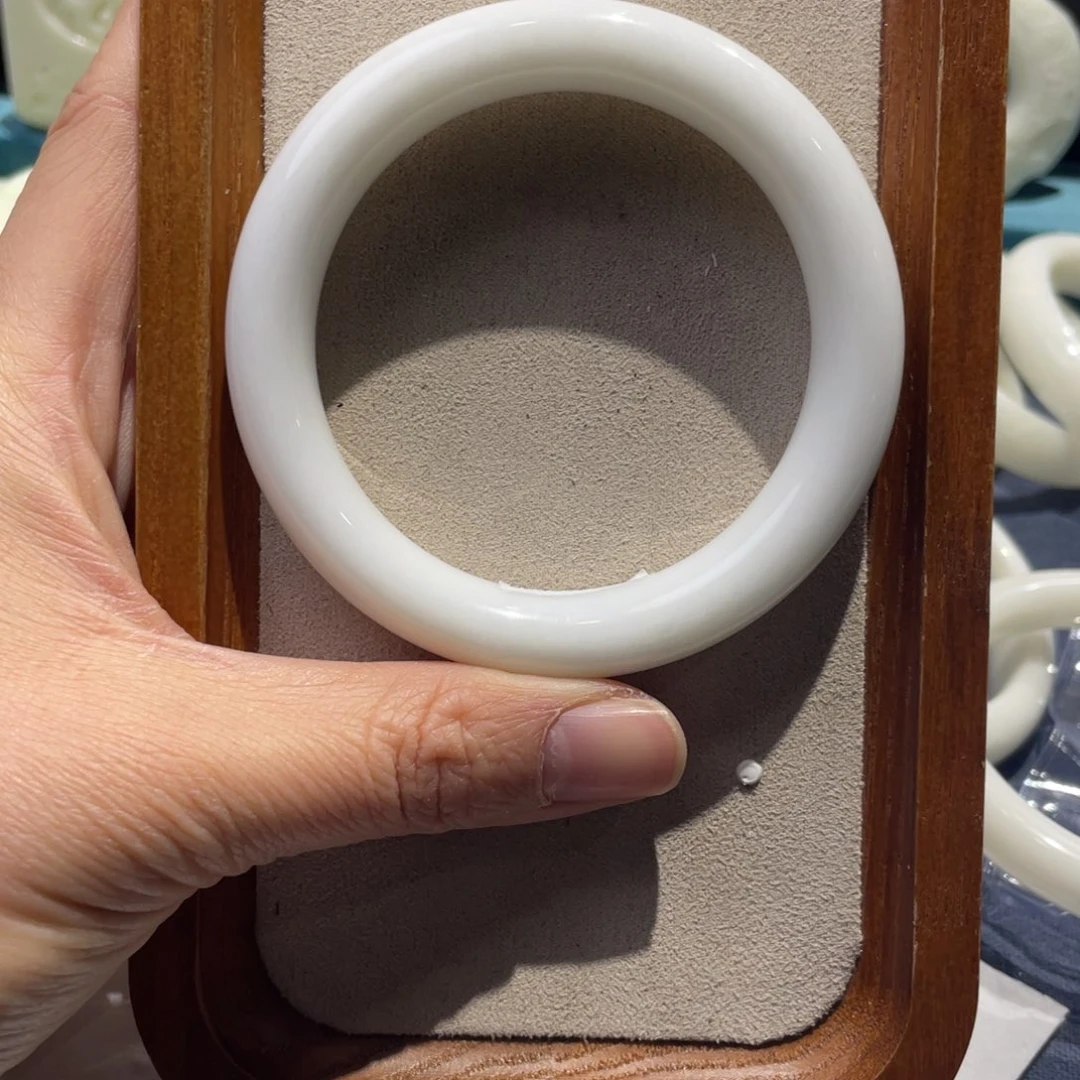 蓝田玉（蛇纹石化大理石玉）手镯未镶嵌慧*