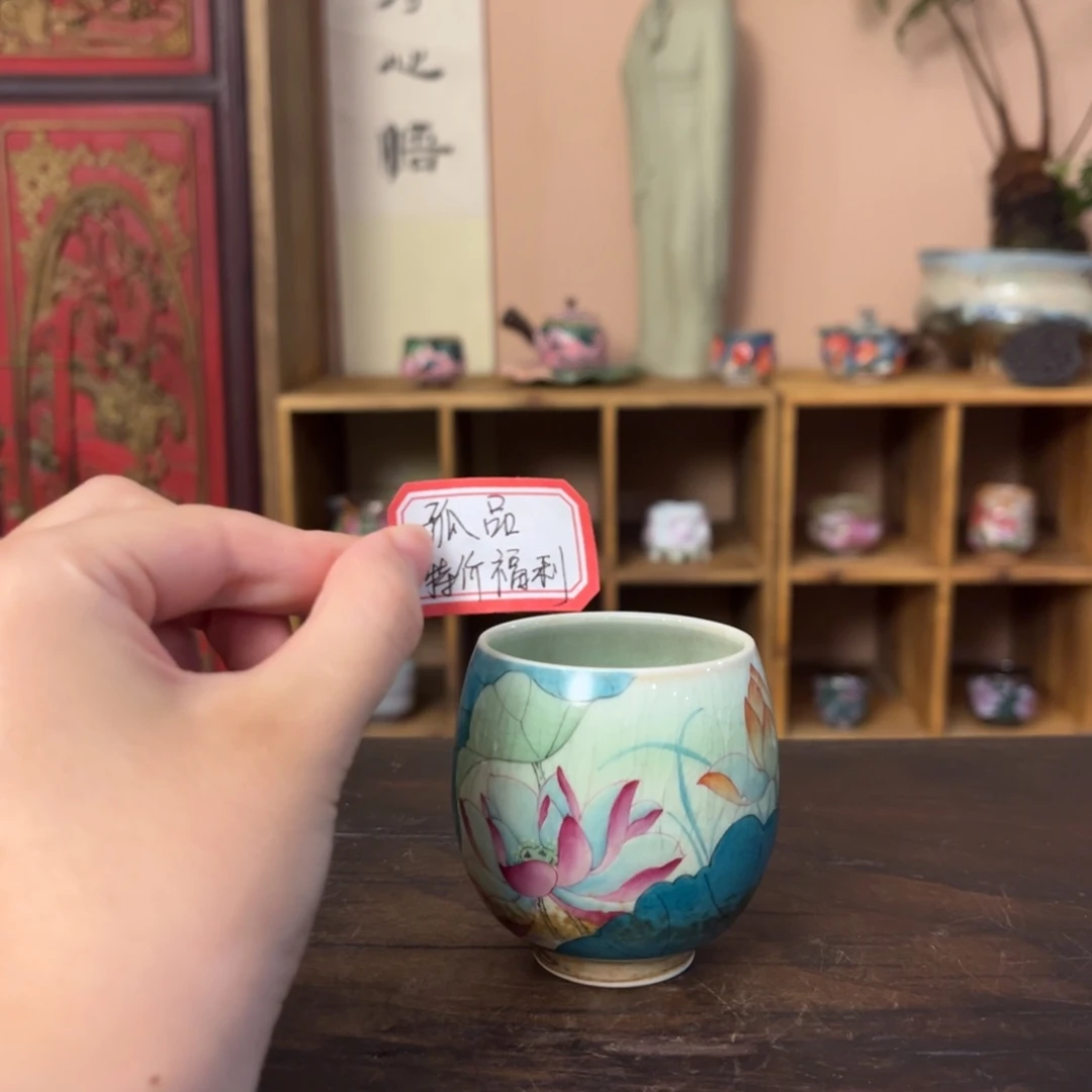 柴烧纯手工手绘陶瓷
