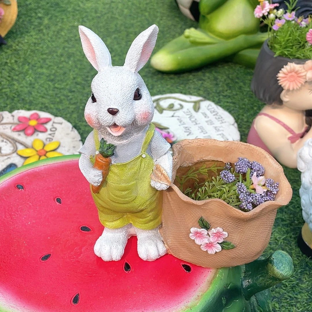 红陶花园庭院摆件