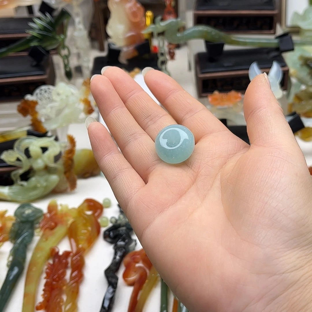 蛇纹石玉未镶嵌岫玉挂坠S*q