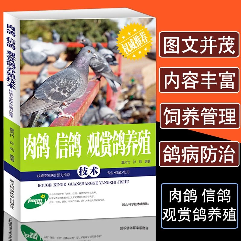 【正版】肉鸽信鸽观赏鸽养殖技术9787537565530夏风竹 孙莉