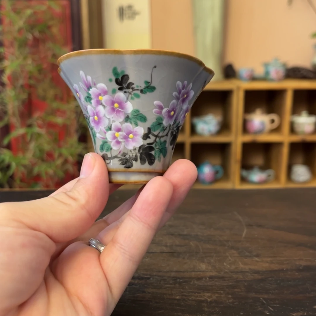 柴烧手工手绘陶瓷